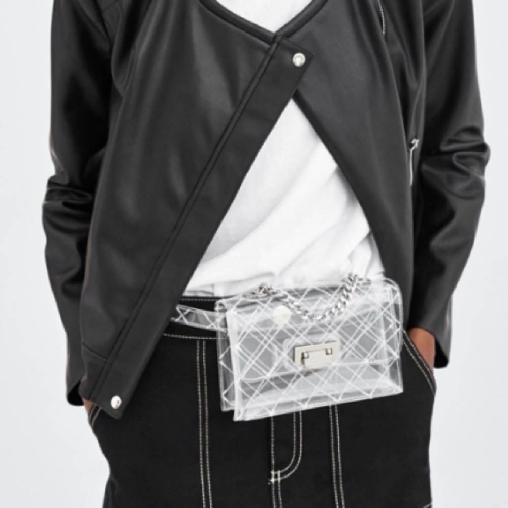 Zara clear belt bag